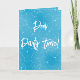 Zwembad Party Sweet 16 Water Blue Minimalist Bday