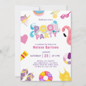 Zwembad Party Zomer Vrijgezellenfeest Kaart (Voorkant)