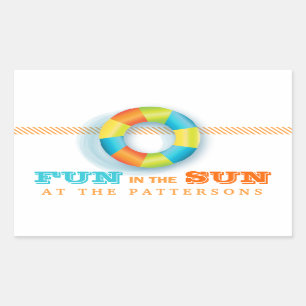 Zwembad Party Zomerplezier in de zon Sticker