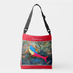 zwembad rood crossbody tas