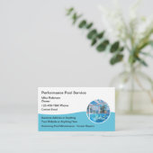 Zwembad Scherm Reparatie Visitekaartjes (Staand voorkant)