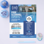 Zwembad schoonmaken flyer (Enkel)