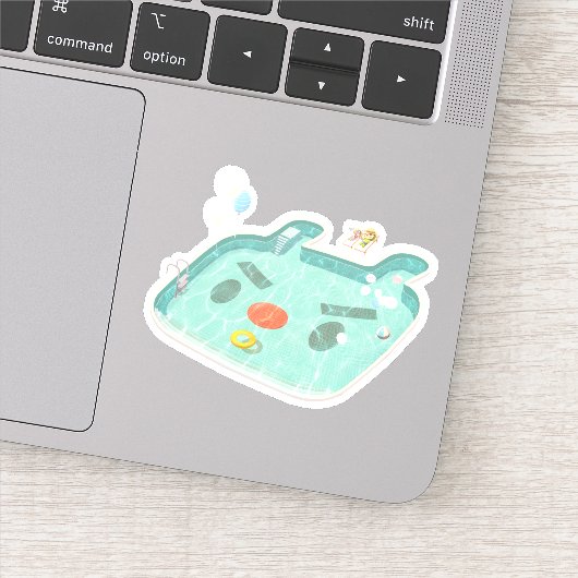 zwembad sticker (Detail)