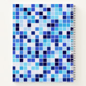 Zwembad Tegels, Blauw Mozaïek Tegels, Geometrisch Notitieboek (Achterkant)