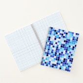 Zwembad Tegels, Blauw Mozaïek Tegels, Geometrisch Notitieboek (Binnen)