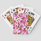 Zwembad Tegels, Roze Mozaïek Tegels, Geometrisch P Pokerkaarten (Achterkant)