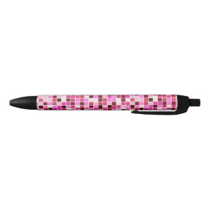 Zwembad Tegels, Roze Mozaïek Tegels, Geometrisch P Zwarte Inkt Pen