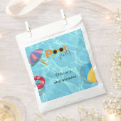Zwembad Verjaardag Feest feest thema Bedankzakje (Geknipt)