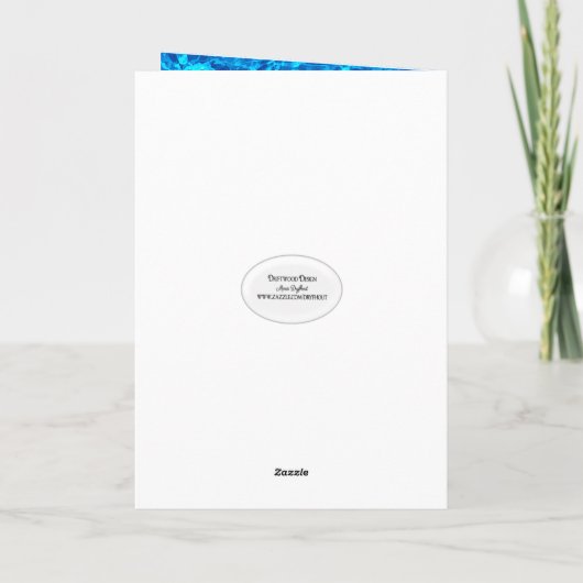 Zwembad Verjaardag Kaart (Achterkant)