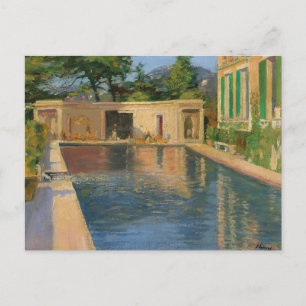 Zwembad, Zuid-Frankrijk Sir John Lavery Briefkaart