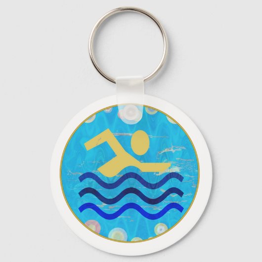 zwembad: zwembad sleutelhanger (Voorkant)