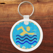 zwembad: zwembad sleutelhanger (Voorkant)