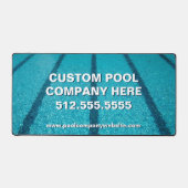 Zwembadbedrijf Custom Marketing Bureaumat (Voorkant)