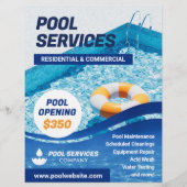 Zwembaddiensten bedrijf Flyer Sjabloon (Voorkant)