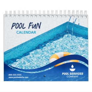 Zwembaden Bedrijfskalender voor poolservices Kalender