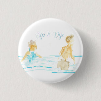Zwembadfeestservetten Ronde Button 3,2 Cm