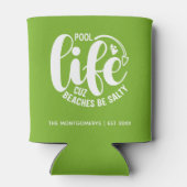 Zwembadleven Lime Green Blikjeskoeler (Achterkant)