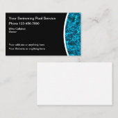 Zwembadwaterservice Visitekaartje (Voorkant / Achterkant)