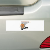 zwembasketbal bumpersticker (Op auto)