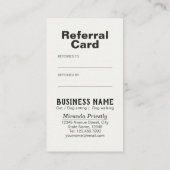 Zwembehandeling en wegwerpverwijzing Kaart (Achterkant)