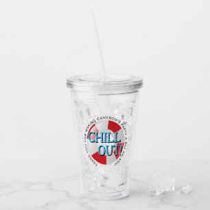 Zwembollen Pool Chill out Custom Favor Acryl Drinkbeker
