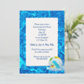 Zwembolpartij Kaart (Staand voorkant)