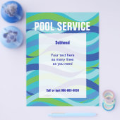 Zwembolservice met aangepaste tekst flyer (Enkel)