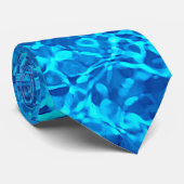 Zwembolwater Abstract Stropdas (Opgerold)
