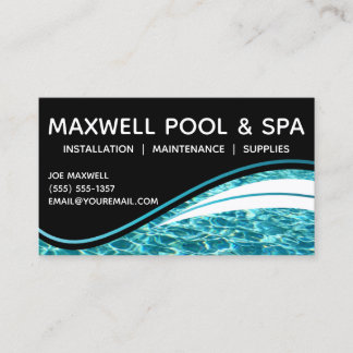 Zwembool Groen Blauw Water Aqua Ripple Visitekaartje