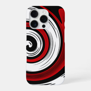 Zwemcirkel moderne zwarte witte kleuren iPhone 16 pro hoesje