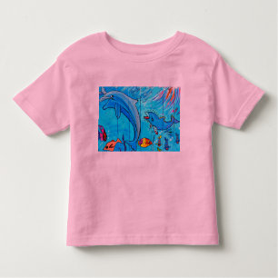 zwemdolfijnen peuter-t-shirt kinder shirts