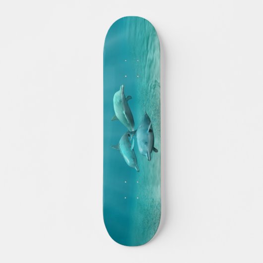 Zwemdolfijnen Skateboard (Voorkant)