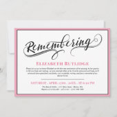 Zwemel denken aan Black Pink Death Jubileum Kaart (Voorkant)