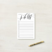 Zwemele kalligrafie - checkbox om lijst te doen -  post-it® notes (Op bureau)