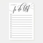 Zwemele kalligrafie - checkbox om lijst te doen -  post-it® notes (Voorkant)