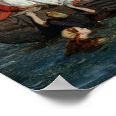 Zwemelen bij Etretat Poster (Hoek)