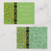 Zwemelen en klaver en shamrocks Galore Visitekaartje (Voorkant / Achterkant)