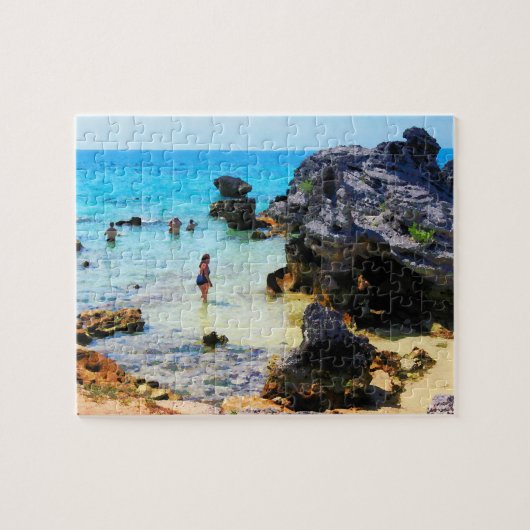 Zwemelen in de Ocean St. George Bermuda Legpuzzel (Horizontaal)