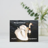 Zwemelen in de zon briefkaart (Staand voorkant)