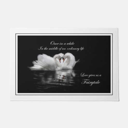 Zwemelen in liefde deurmat (Voorkant)