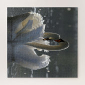 Zwemelen in liefde legpuzzel (Horizontaal)