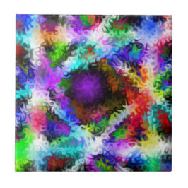 Zwemelen Iridescent Chrome Vijf Tegeltje