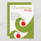 Zwemelen Kerstmis Kaart (Voorkant / Achterkant)