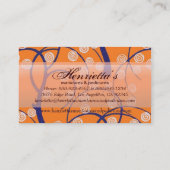 Zwemelen met behangpapier voor Trees Retro Visitekaartje (Achterkant)