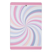 Zwemelen Roze Blauw Peach Mini Klembord (Achterkant)