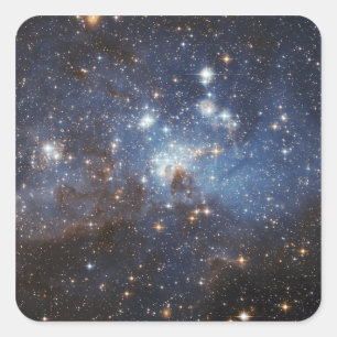 Zwemelen van gas en stof vierkante sticker