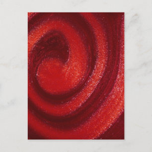 Zwemelen van nagellak briefkaart