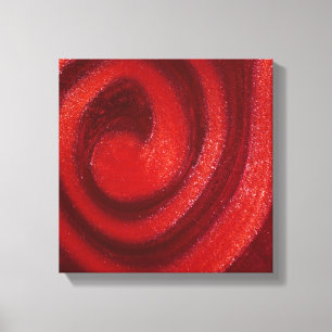 Zwemelen van nagellak canvas afdruk