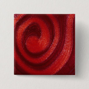 Zwemelen van nagellak vierkante button 5,1 cm