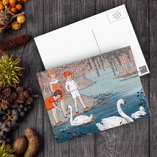 Zwemelen Vintage Lake Scene Briefkaart